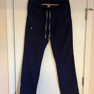navy figs: kade cargo scrub pants